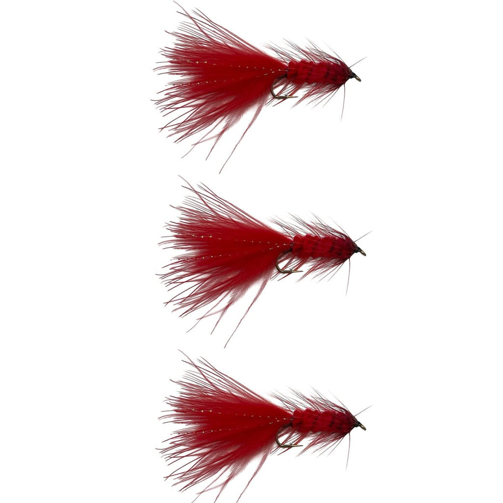 Woolly Bugger Red | 3 Pack