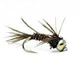 Feeder Creek Pheasant Tail Bead Head Nymph Flies in 3 Sizes 12,14,16 (4 of Each Size) - Feeder Creek