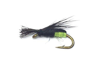 Feeder Creek Fly Fishing Assortment - 12 WET FLIES (Wooly Worm, Ant, Helgramite, Beetle, and More) - Feeder Creek