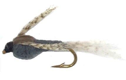 Feeder Creek Flies Dark Hendrickson Nymph Mayfly - 12 Flies in 12,14,16,18 (3 of Each Size) - Feeder Creek