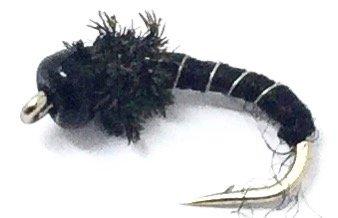 Feeder Creek Fly Fishing Trout Flies - Zebra Midge Assortment - 12 Wet Flies - 4 Sizes - Feeder Creek