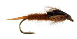Fly Fishing Flies  - 48 Classic Nymph- 8 Patterns in 3 Sizes (Brassie, Pheasant Tail, More) - Feeder Creek