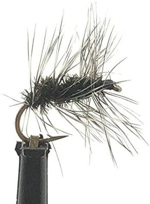 Feeder Creek Fly Fishing Trout Flies - Griffith's Gnat- 12 Dry Flies - Sizes 14-20 for Trout and Other Freshwater Fish (20)