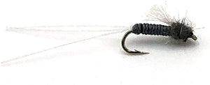 Feeder Creek Fly Fishing Trout Flies RS2 Midge - 20 Flies - 5 Size Assortment 16,18, 20, 22, 24 (4 of Each Size)
