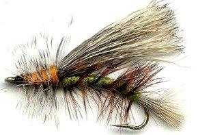 Fly Fishing Trout Flies - Stimulator Olive/Green Dry Fly - One Dozen - 4 Sizes 12,14,16,18 - Feeder Creek