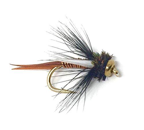 Feeder Creek Fly Fishing Trout Flies - Montana Prince Nymph - One Dozen Wet Flies - Feeder Creek