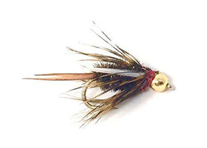 Fly Fishing Flies - BEAD HEAD KING PRINCE - One Dozen Wet Flies - 3 Sizes - Feeder Creek