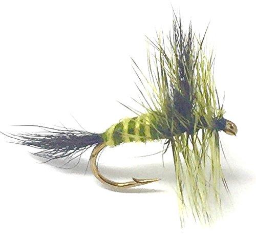 Green Drake Mayfly- 12 Dry Flies - Sizes 10-20