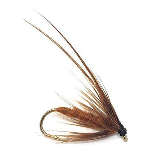 Feeder Creek Fly Fishing Trout Flies - Caddis Mayfly Brown Wet Fly Soft Hackle -Three Sizes 14,16,18 - Feeder Creek