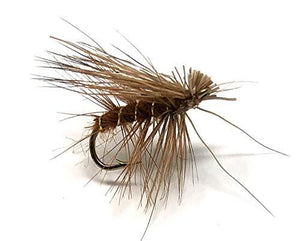 Feeder Creek Fly Fishing Assortment - 30 ELK Hair Caddis Flies in 5 Colors and 3 Sizes (Natural, Olive, Brown, Yellow, Black)
