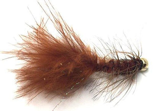 Bead Head Wooly Bugger Fly Fishing Flies for Trout and Other Freshwater Fish - 36 Wet Flies - 3 Size Assortment 6, 8, 10 (3 of Each Size) - Black, Brown, White, and Olive