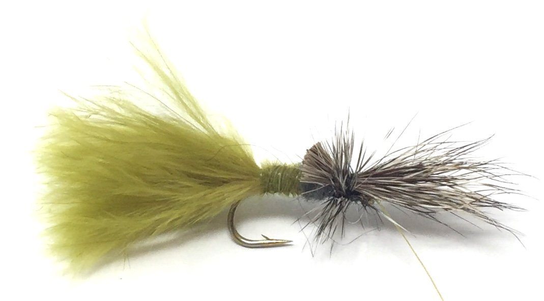 CDC Olive Favourite Trout Fly Dry Fly fishing flies brand quality