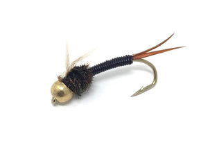 Feeder Creek Fly Fishing Lures for Big Trout - 16 Hand Tied Fishing Flies - 8 Patterns in Size 12 - Feeder Creek