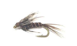 Feeder Creek Fly Fishing Trout Flies - SOFT HACKLE - 12 Wet Flies - 4 Sizes - Feeder Creek
