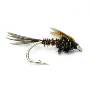 Feeder Creek Fly Fishing Lures for Big Trout - 16 Hand Tied Fishing Flies - 8 Patterns in Size 12 - Feeder Creek