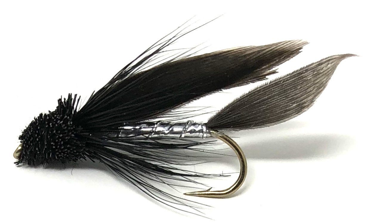 Muddler Minnow Streamers - 20 Wet Flies in White and Black