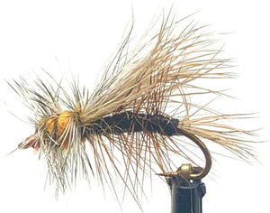 Feeder Creek Fly Fishing Assortment Stimulator Dry Flies for Trout and Other Freshwater Fish - 36 Hand Tied Flies in Sizes 12,14,16 (3 of Each Size)