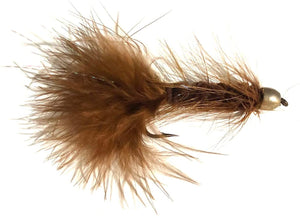 Conehead Wooly Bugger Fly Fishing Flies for Trout and Other Freshwater Fish - One Dozen Wet / Streamer Flies (Black, 8)