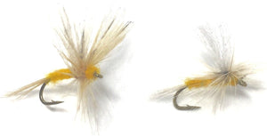 Feeder Creek Fly Fishing Trout Flies - SULPHUR MAYFLY ASSORTMENT - 24 Flies - 4 Sizes - Feeder Creek