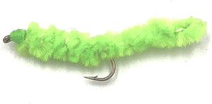 Feeder Creek Fly Fishing Flies - Green Weenie Caddis Nymph Size 12, 14, 16 (4 of Each Size). One Dozen Total Flies