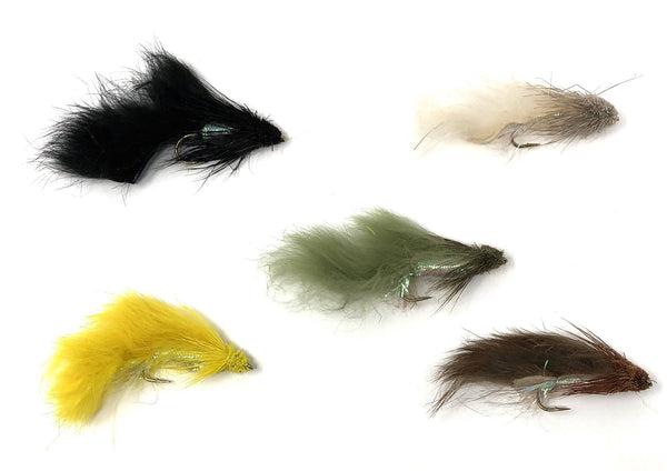 Feeder Creek Fly Fishing Trout Flies - ZONKER ASSORTMENT - 20 Flies - 2 Size Assortment - Feeder Creek