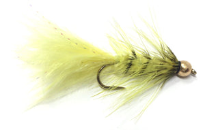 Bead Head Wooly Bugger Fly Fishing Flies - One Dozen - Many Colors and Sizes