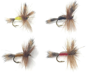 Feeder Creek Fly Fishing Flies - The HUMPY Assortment - 32 Dry Flies - 4 Sizes - Feeder Creek