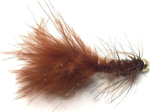 Bead Head Wooly Bugger Fly Fishing Flies - One Dozen - Many Colors and Sizes