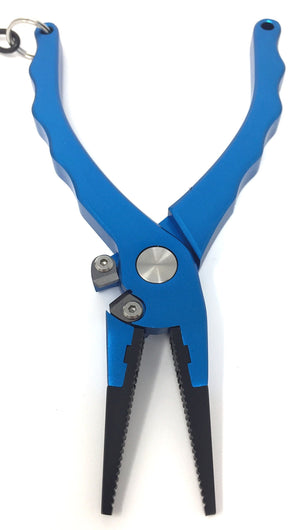 Feeder Creek Aluminum Fishing Pliers with Wire Cutter with Lanyard and Case- 7.5" Long - 6 Ounces - Feeder Creek