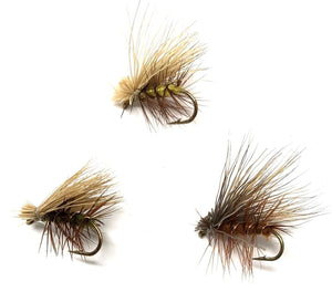 Feeder Creek Fly Fishing Trout Flies - ELK HAIR CADDIS VARIETY - 24 Flies 3 Size Assortment 14,16,18 - Feeder Creek