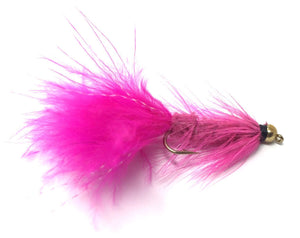 Bead Head Wooly Bugger Fly Fishing Flies - One Dozen - Many Colors and Sizes