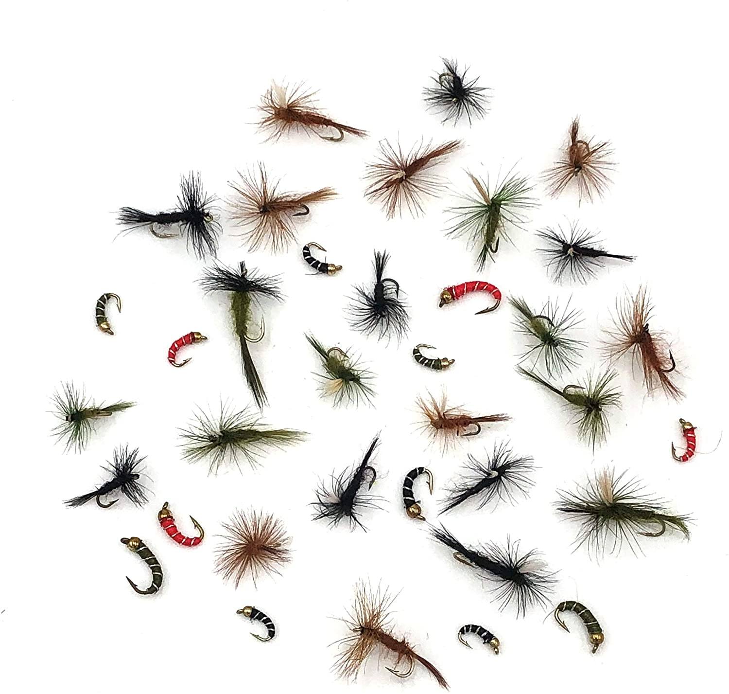 Feeder Creek Fly Fishing Trout Flies - Ultimate Midge Assortment - 72 Flies  - Sizes16-22 in Black, Red, and Olive (72)