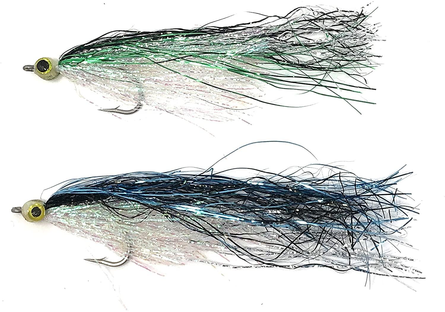 Fly Fishing Saltwater Flies - Burks Hot Flash Minnow Streamer