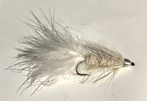 Conehead Wooly Bugger Fly Fishing Flies for Trout and Other Freshwater Fish - One Dozen Wet/Streamer Flies (White, 10)