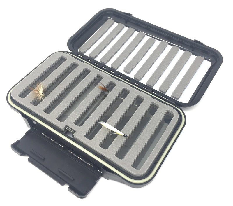 Fly Fishing Fly Box by Feeder Creek - Waterproof and Durable 910 Split Foam Fly Slots - Feeder Creek