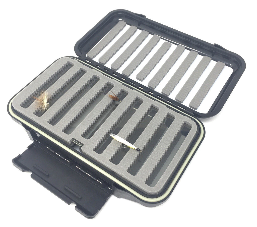 Fly Fishing Fly Box by Feeder Creek - Waterproof and Durable 910 Split Foam Fly Slots - Feeder Creek