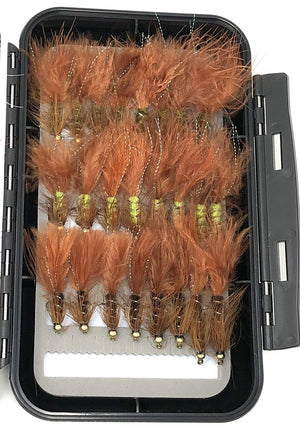 Bead Head Wooly Bugger Assortment- 48 Flies - 6 Patterns