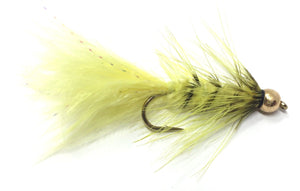 Bead Head Wooly Bugger Flies- One Dozen - 4 Sizes 6, 8, 10, 12 (3 of Each Size) - Many Colors to Choose From