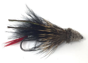 Marabou Muddler Streamers- 12 Wet Flies - 3 Size Assortment 4, 6, 8 (4 of Each Size)