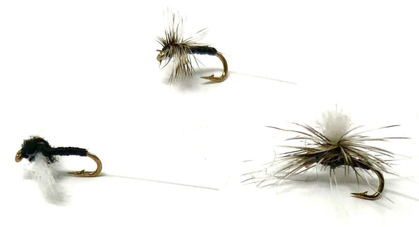 Trico Assortment (Trico, Parachute, and Spinner) - 18 Flies - Sizes 20, 22, 24